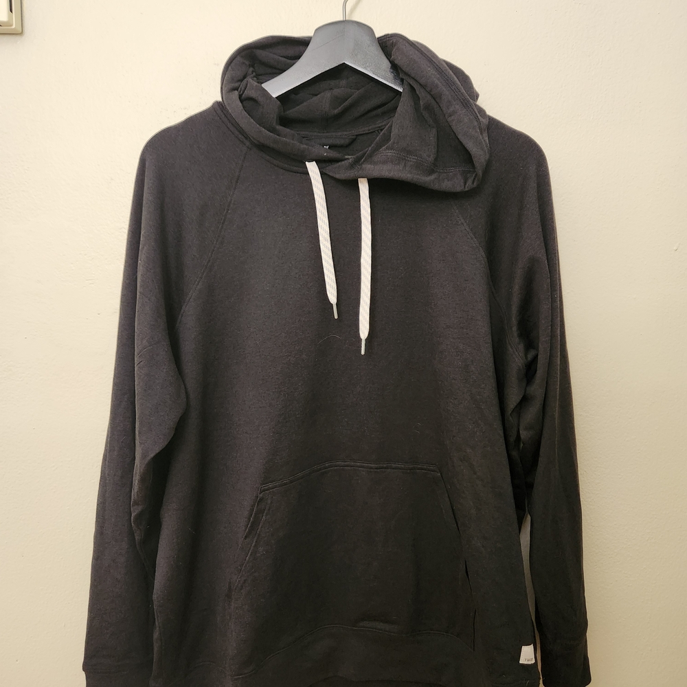Vuori Halo Oversized Hoodie Heather Black Size Small